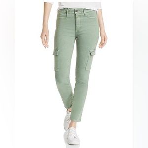 Paige // Anthropologie Hoxton Skinny Cargo Jean 27 EUC army green